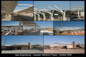 Khombanani Steel Project Gautrain, Bombela  CJV, Ortia, Marlboro Station, Oliver Tambo International Airport